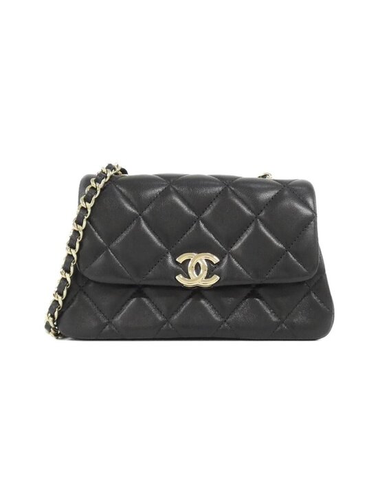 Chanel Handbags - Chanel Chain Clutch Black